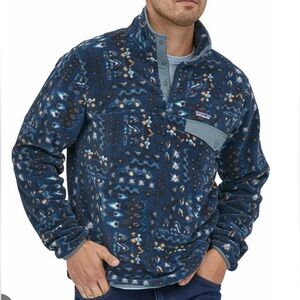 Patagonia Lightweight Synchilla Snap-T Pullover Fleece, Blue, Men’s XXL